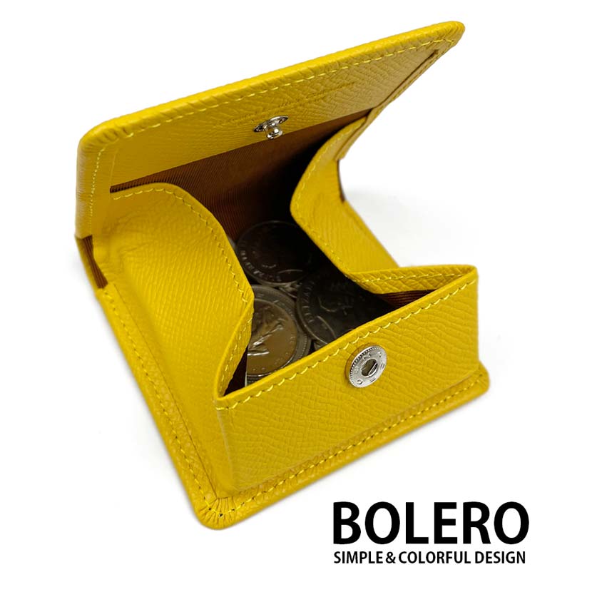 [6 colors] BOLERO Made in Japan Real Leather Box Design Coin Case Coin Purse Box Type