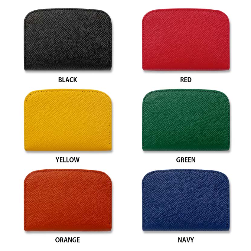 [6 colors] BOLERO Made in Japan Real Leather Round Zipper Coin Case Coin Purse