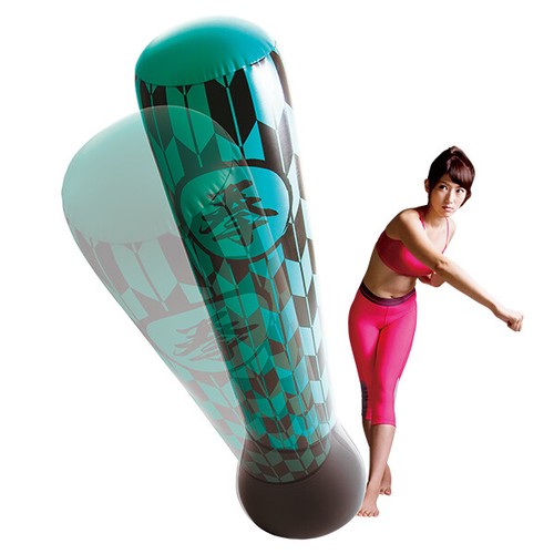 Stretch Relief Punch Bag Japanese Pattern Green