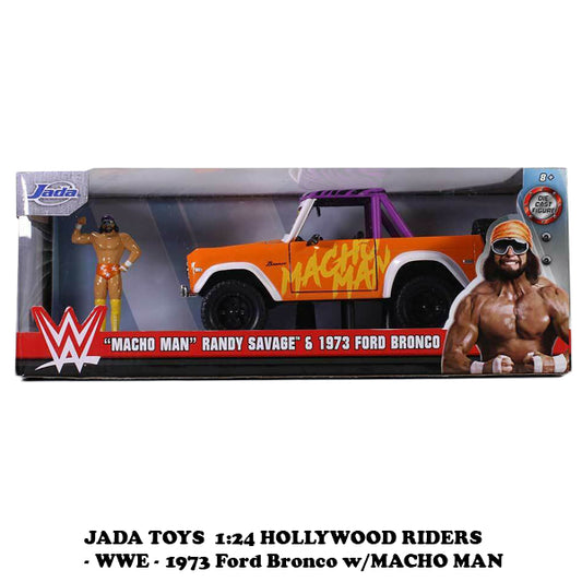 1:24 WWE 1973 Ford Bronco w/Macho Man Randy Savage [Randy Savage] Mini car