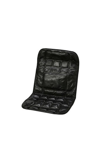 Lamb Genuine Leather Patchwork Car Seat Cover Set of 2 Black