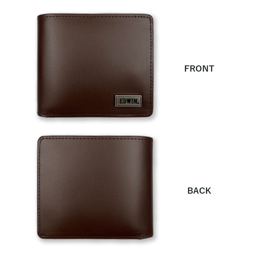 [All 3 colors] EDWIN Wallet Bi-fold wallet with inner bellow Recycled leather Edwin