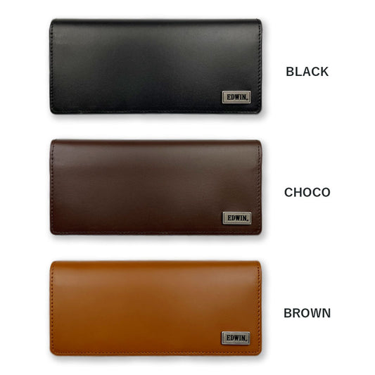 [All 3 colors] EDWIN Bifold Long Wallet Slim Long Wallet Edwin