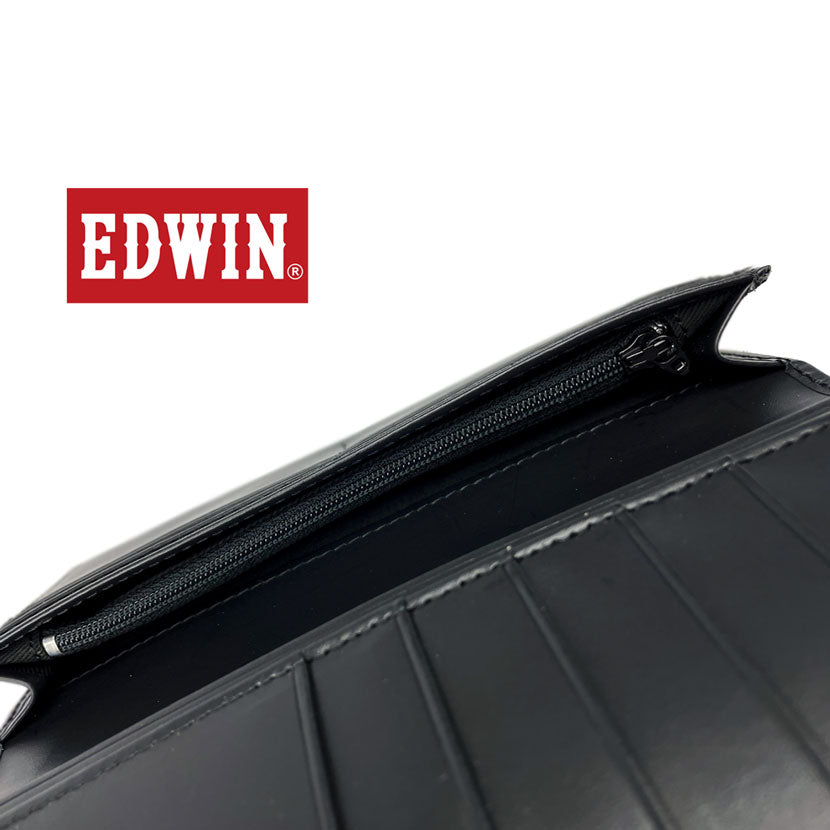 [All 3 colors] EDWIN Bifold Long Wallet Slim Long Wallet Edwin