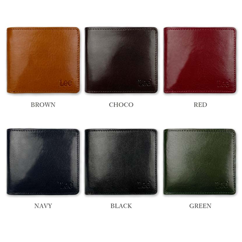 [6 colors in total] LEE High quality Italian leather bifold wallet with medium bella Wallet