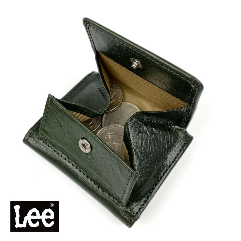 [7 colors in total] LEE Luxury Italian Leather Trifold Wallet Compact Mini Wallet