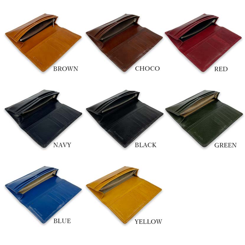 [8 colors in total] LEE Luxury Italian Leather Bifold Long Wallet Genuine Leather Long Wallet