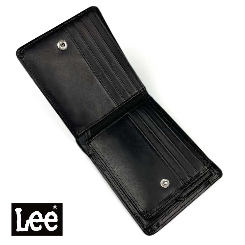 【全3色】 LEE リー 中ベラ  二つ折り 財布 フラップポケット小銭入れ ショートウォレット