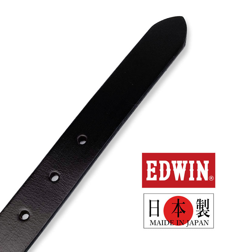 【全3色】日本製 EDWIN エドウイン リアルレザー タイト ベルト