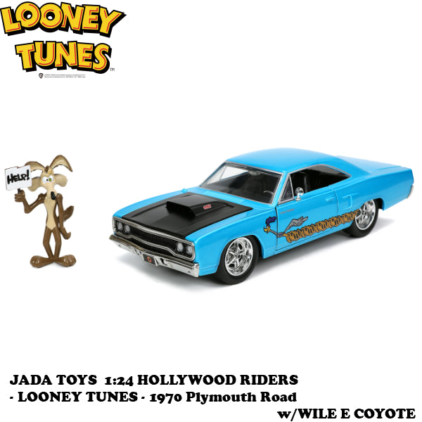 1:24 LOONEY TUNES  1970 Plymouth Road w/WILE E COYOTE 【ルーニーテューンズ】ミニカー
