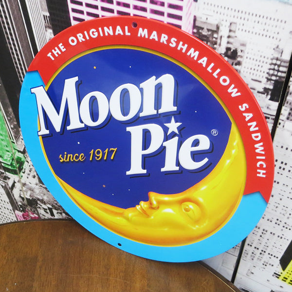 エンボスメタルサイン MOON PIE DISC