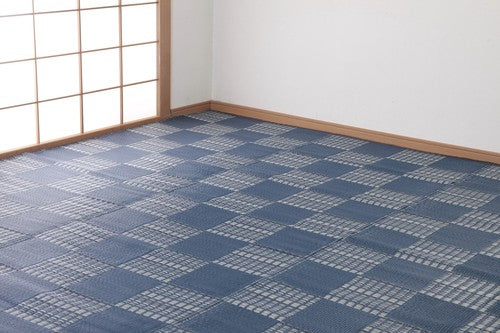 Japan Atopy Association Recommended Carpet Navy (Weed) &lt;Made in Japan&gt;