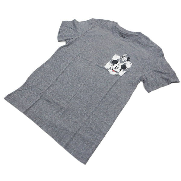 T シャツ MICKEY MOUSE POCKET TEE GY 【ミッキーマウス】