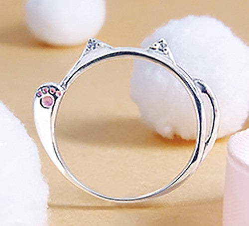 Made in Japan Diamond Lucky Cat Ring