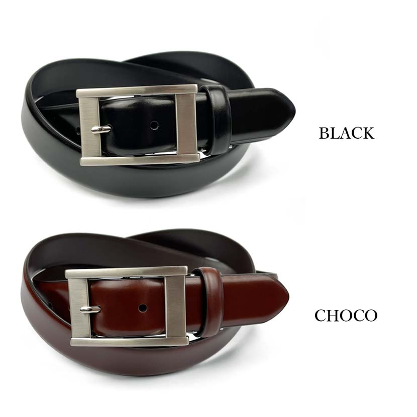 2 colors Italian real leather business belt long type