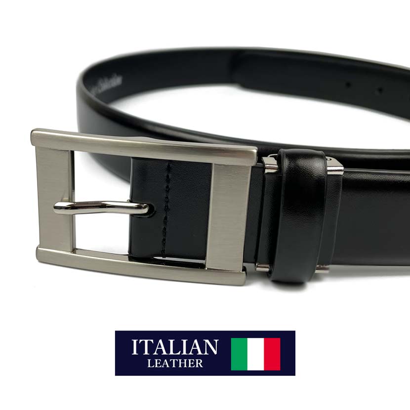 2 colors Italian real leather business belt long type