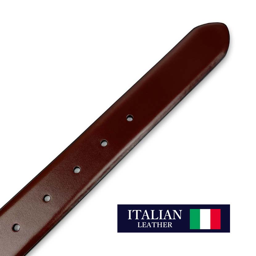 2 colors Italian real leather business belt long type