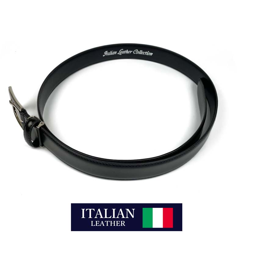 2 colors Italian real leather stitch design belt long type