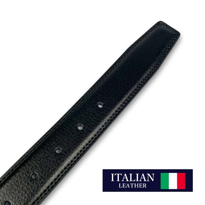 2 colors Italian real leather embossed design belt long type