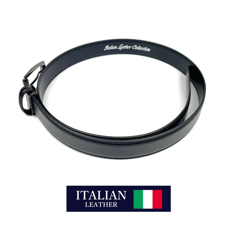 2 colors Italian real leather embossed design belt long type