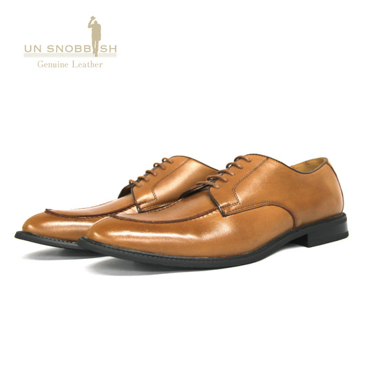 [UN SNOBBISH] Japanese outer feather U-tip genuine leather business shoes U-1103