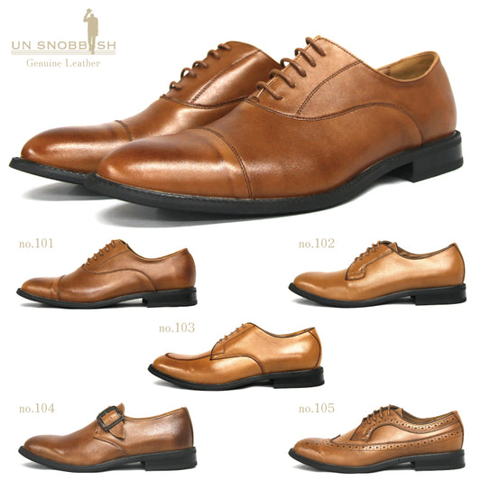 [UN SNOBBISH] Japanese genuine leather business shoes U1101-1105