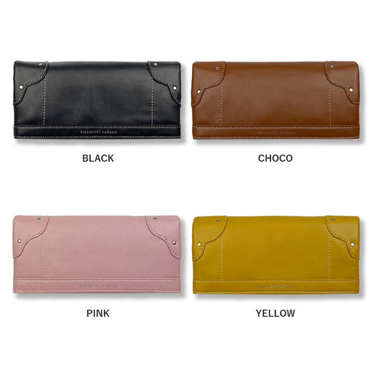 All 4 colors! hiromichi nakano Hiromichi Nakano Soft synthetic leather bi-fold long wallet Long wallet