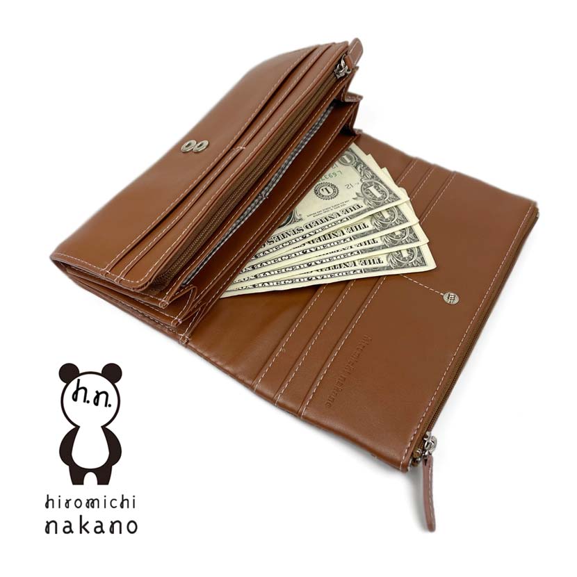 All 4 colors! hiromichi nakano Hiromichi Nakano Soft synthetic leather bi-fold long wallet Long wallet