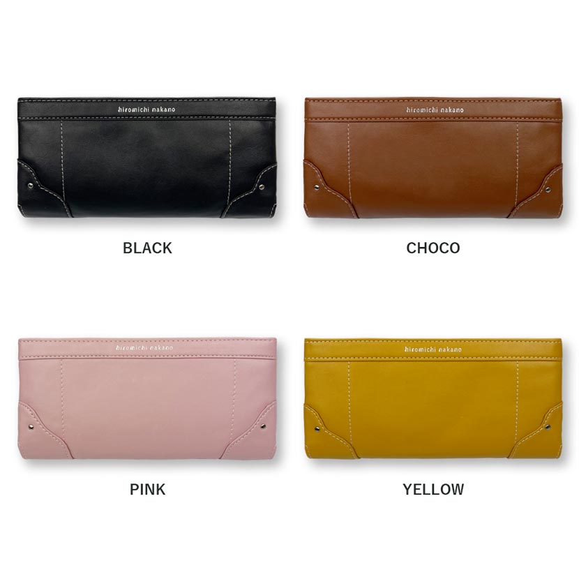 All 4 colors! hiromichi nakano Hiromichi Nakano Soft synthetic leather bi-fold long wallet Long wallet