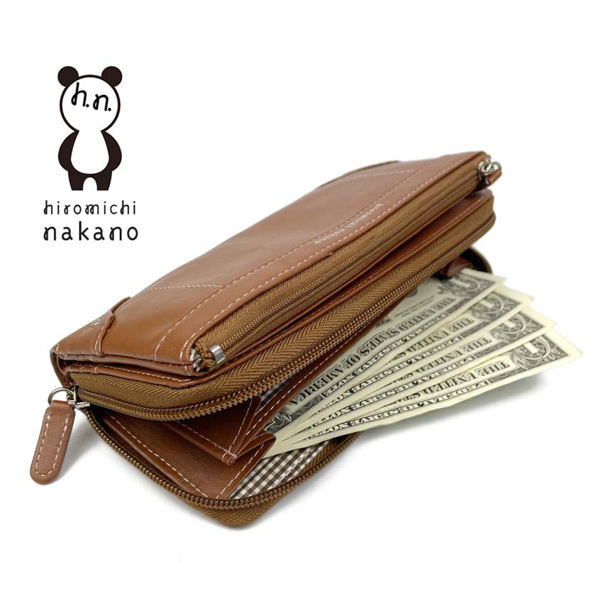 All 4 colors! hiromichi nakano Hiromichi Nakano Soft synthetic leather bi-fold long wallet Long wallet