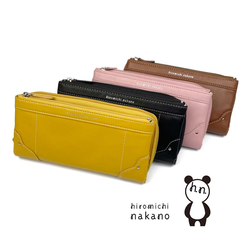 All 4 colors! hiromichi nakano Hiromichi Nakano Soft synthetic leather bi-fold long wallet Long wallet