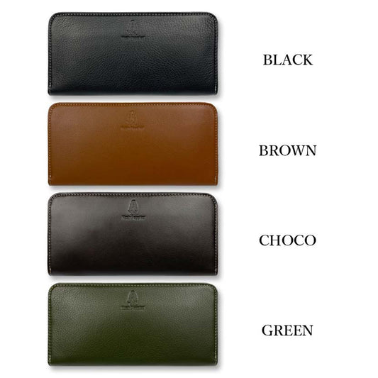 All 4 colors Hush Puppies Real Leather Round Zipper Long Wallet Long Wallet