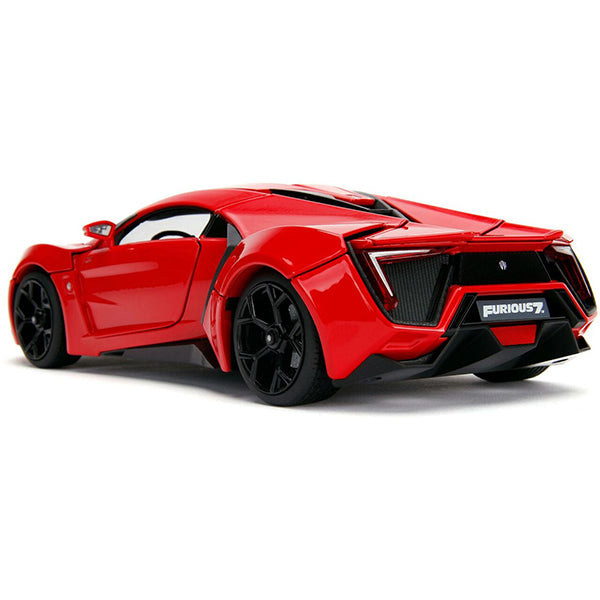 JADATOYS 1:18 ワイルドスピードダイキャストカー LYKAN HYPERSPORT w/LIGHT &amp; DOM