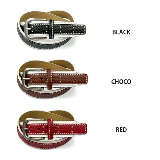 All 3 colors LIFEGUARD USA Lifeguard Real Leather Bicolor Belt