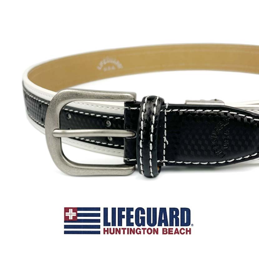 All 3 colors LIFEGUARD USA Lifeguard Real Leather Bicolor Belt