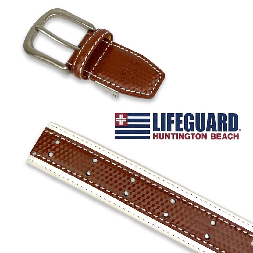 All 3 colors LIFEGUARD USA Lifeguard Real Leather Bicolor Belt