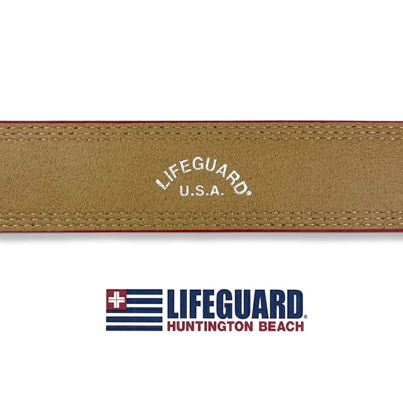 All 4 colors LIFEGUARD USA Lifeguard Real Leather Bicolor Stitch Wide Belt