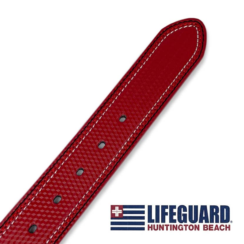 All 4 colors LIFEGUARD USA Lifeguard Real Leather Bicolor Stitch Wide Belt