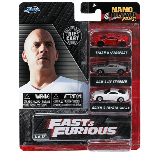 Nano Hollywood Rides FAST &amp; FURIOUS 3-PACK  NV-12 【ワイルドスピード ミニカー】