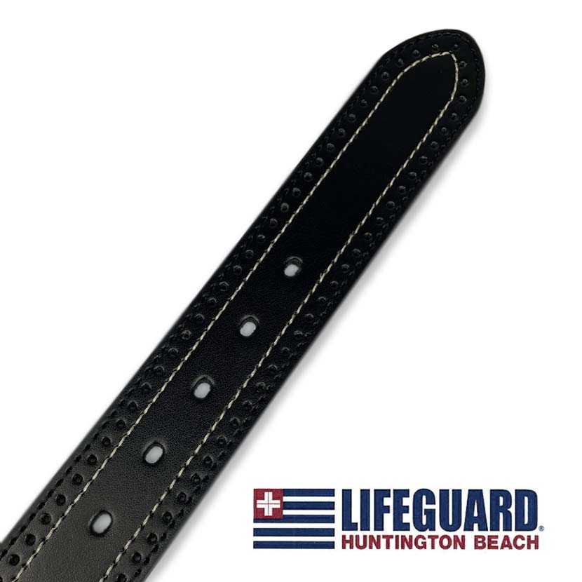 All 3 colors LIFEGUARD USA Lifeguard Real Leather Punching &amp; Stitching Belt