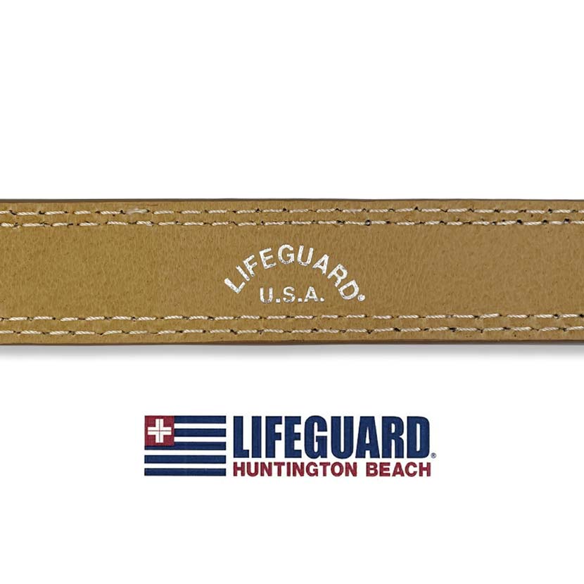 All 3 colors LIFEGUARD USA Lifeguard Real Leather W Pin &amp; Stitch &amp; Embossed Belt