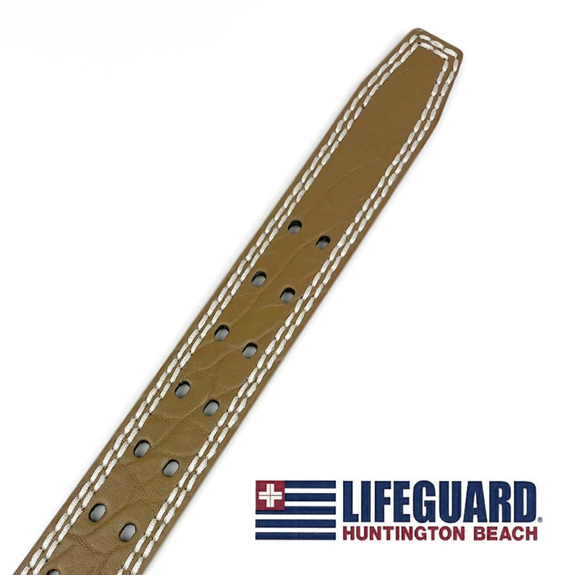 All 3 colors LIFEGUARD USA Lifeguard Real Leather W Pin &amp; Stitch &amp; Embossed Belt