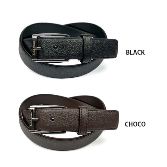 All 2 colors CARLO PALAZZI Made in Japan Real Leather Simple Belt