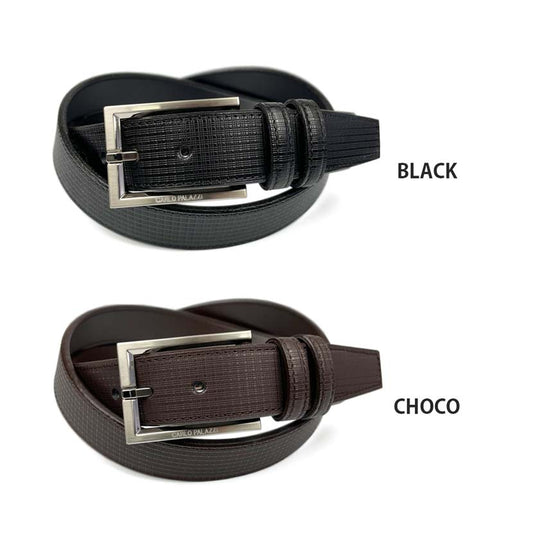 2 colors and 2 sizes CARLO PALAZZI Made in Japan Real leather Embossed design belt