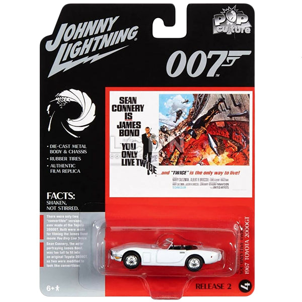 JOHNNY LIGHTNING 1:64 James Bond 007 You Only Live Twice 1967 Toyota 2000GT ミニカー