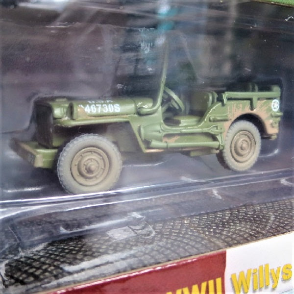 JOHNNY LIGHTNING 1:64  WWII Willys MB Jeep &amp; &quot;To Bastogne&quot; Diorama ミニカー