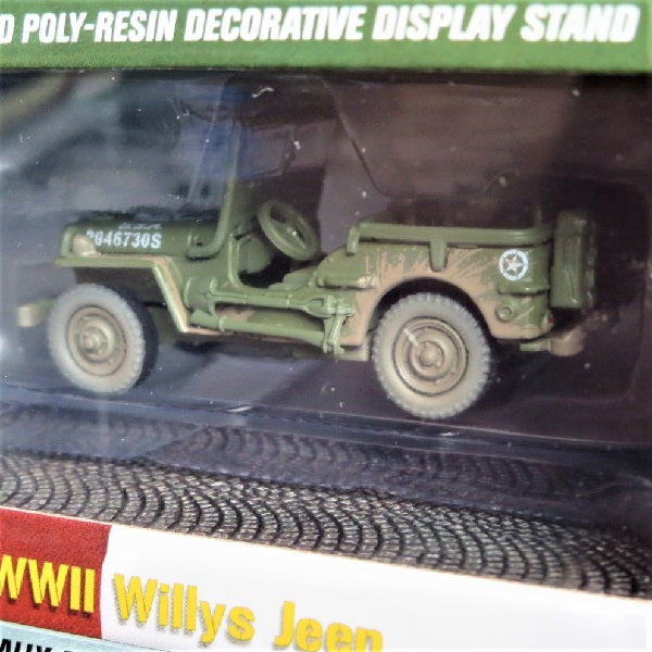 JOHNNY LIGHTNING 1:64  WWII Willys MB Jeep &amp; &quot;To Bastogne&quot; Diorama ミニカー