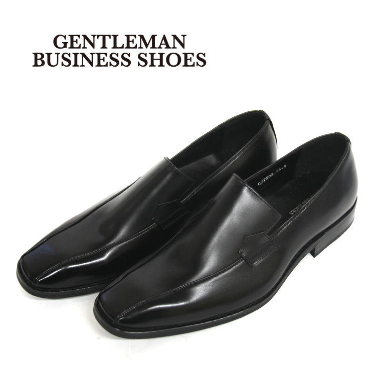 【GENTLEMAN　BUSINESS　SHOES】　ビジネスシューズ　ヴァンプタイプ　GB-7503N　ブラック　