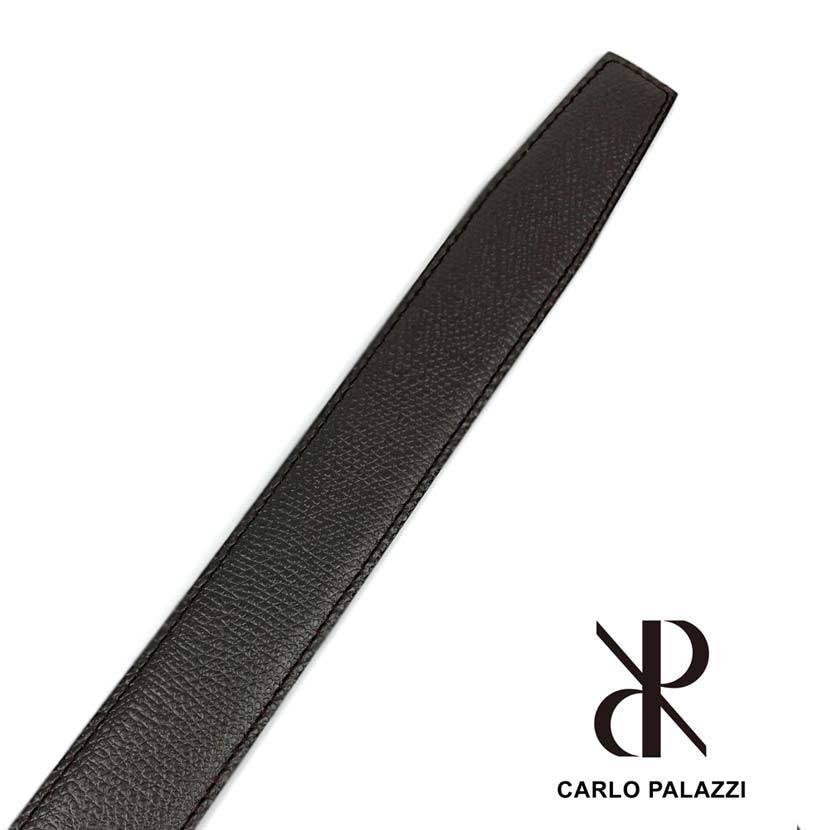 2 colors and 2 sizes CARLO PALAZZI Made in Japan Real Leather No Hole Fit Buckle Belt