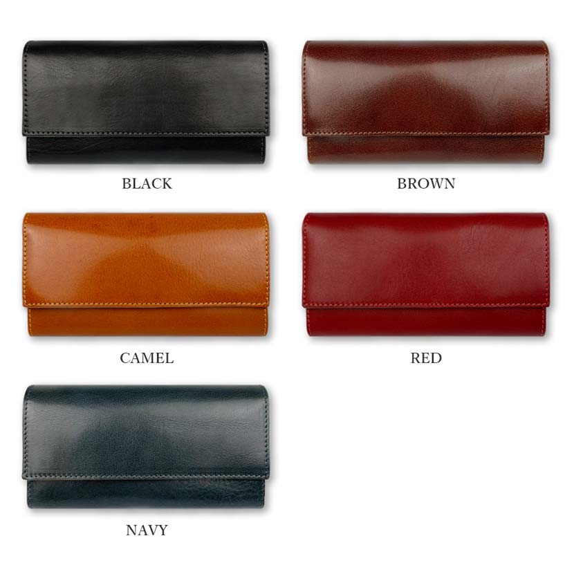 All 5 colors LIBERO Made in Japan Luxury Tochigi Leather Stitch Design Cover Long Wallet